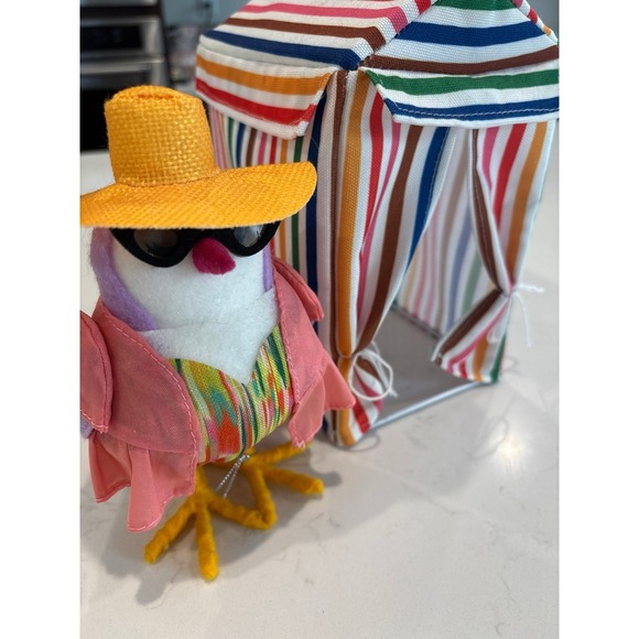 Target Featherly Friends Summer Bird Birdie with Striped Beach Cabana Tent Set - Picture 5 of 8